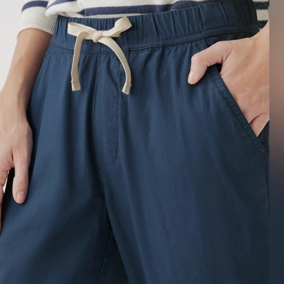 Pact Organic Daily Twill Crop Pants French Navy Blue - Picture 4 of 16